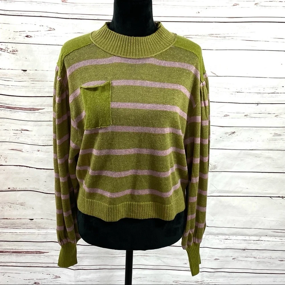 Free‎ People Between The Lines Sweater Size L